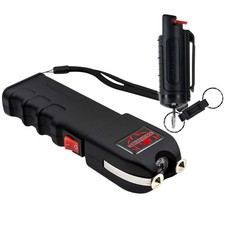 FIGHTSENSE Defender Kit: Heavy Stun Gun & LED Flashlight with Pepper Spray picture