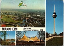 Vintage Postcard Mannheim Television Tower Revolving Restaurant Germany picture