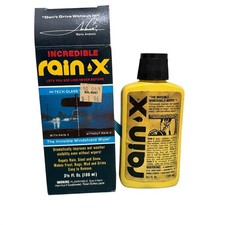 Vintage Incredible Rain X 1988 Bottle Mario Andretti Partial Full Made USA 3.5oz picture