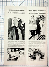 1930s FDR Roosevelt Kicks Senator George, Dutch Princess, Skippy Dog Article picture