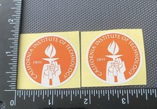 Lot Of 2 California Institute of Technology Caltech Sticker New picture