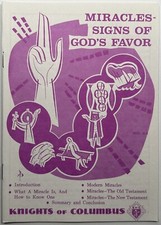Miracles - Signs of God’s Favor, Vintage 1967 Holy Devotional Booklet. picture