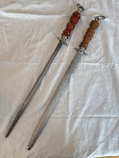 Vintage F DICK & Luckhaus Gunther Solingen Germany Butcher Honing Steels Lot 2 picture