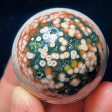 Rare 70G Natural Beautiful Ocean Jasper Sphere Healing Agate Madagascar L7948 picture