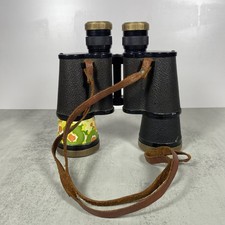 Made in Occupied Japan Nippon Kogaku Novar 7X50 Binoculars w/Case Light Fungus picture