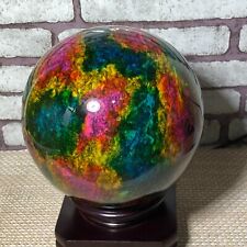 Taiwan seven-color natural jade original stone spherical office decoration 5540g picture