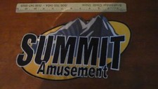 VINTAGE  SUMMIT AMUSEMENT PARK MOUNTAIN SKIING HIKING  PATCH BX XL  picture