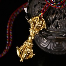 Buddhist Pure Copper Vajra Pendant Tibetan Lucky Amulet for Daily Male Wear Use picture