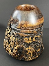 Vintage ARTURO SOLANO MCM / Brutalist Burlwood Vase Or Pencil Cup picture