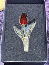 swarovski Crystal Red Flower picture