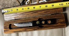Handmade Knife By Master Shosui Takeda, Wear On Blade, Point Chipped picture