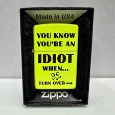 ZIPPO You Know You're An Idiot Design Lighter  NEW picture
