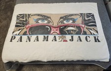 Vintage Panama Jack Beach Towel Lady Blue Eyes Sunglasses RARE picture