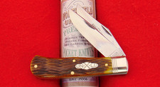 Great Eastern #72 Antique Yellow Jigged French Creek Trapper Knife 728226 GEC picture