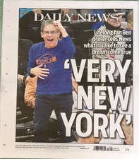 Ben Stiller Die Hard Fan New York Knicks NBA Champions NY Daily News 6/16/2026 picture