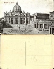 Rome Italy Roma S. Pietro vintage postcard sku421 picture
