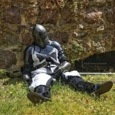 Medieval Black Templar Knight Full Body Set Armour Cosplay Halloween Suit picture