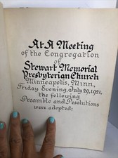 1926 Dr. J. Oliver Buswell Jr. Calligraphy Resolution Wheaton College President picture