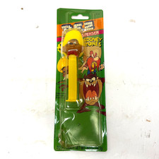 Vintage Speedy Gonzales PEZ Dispenser Looney Tunes Yellow Stem Open Box Carded picture