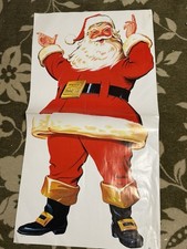 Rare 1970s Stokely Van Camp Santa Claus Door Wall Poster Christmas Xmas picture