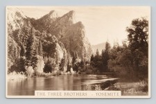1927-40s RPPC Postcard The Three Brothers Rock Formation Yosemite California picture