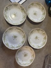Ch. Field Antique Haviland Limoges GDA China Fruit Sauce Bowls Set Of 5 Sch 389a picture