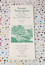 Vintage 1950s Fairchild Tropical Garden Miami Florida Travel Flyer Brochure picture