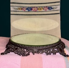Antique Victorian Pairpoint Quadruple Silver-Plated 12” Vanity Mirror Plateau picture