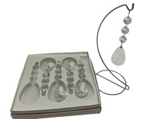 Fifth Avenue Crystal Drop Christmas Ornaments Set of 5 in Original Box Holiday picture