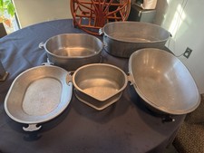 Vintage Guardian Service Aluminum Cookware Turkey & Chicken Cvd HEART Pan 5 PCS picture