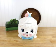 RARE Lefton MR.TOODLES Cookie Jar | Puppy Anthropomorphic Cute White picture