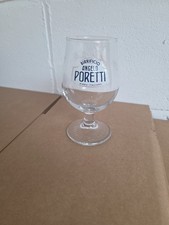 4 X Rare Birrificio Angelo Poretti Half Pint Glasses Brand New Pub ManCave  picture