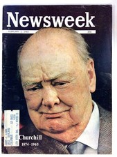 Newsweek 2/1/1965-Churchill-Inauguration, LBJ budget FN picture