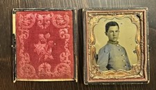 ID'd Tennessee Confederate Boy Civil War Soldier Tinted Ambrotype 1860s Photo picture
