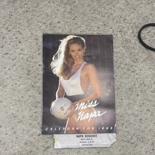 Vintage 1989 Miss Napa Calendar NAPA Kewanee IL Advertising Pin-Up Garage picture