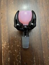 14mm Premium Glass Water Pipe Bowl Claw Pink picture