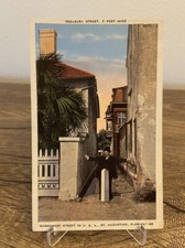VTG Postcard Narrowest Street St. Augustine Florida picture