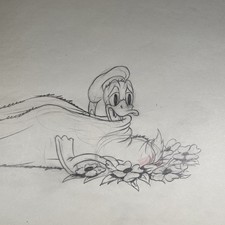 DONALD DUCK Production Art Animation Cel  WALT DISNEY 1937 MOOSE HUNTERS  I10 picture