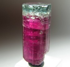 SPECTACULAR VIBRANT BLUE CAP GEM TOURMALINE CRYSTAL PEDERNEIRA  MINE BRAZIL  picture