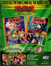 Yu-Gi-Oh VHS DVD Ad Print 4Kids Home Video Anime Promo Poster Y2K Vintage picture