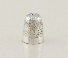 Sterling Silver Antique Charles Horner Thimble Size 7 with 15mm Opening picture