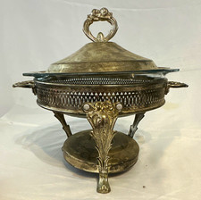 Mappin & Webb Silver Plate Covered Serving Dish Bowl with Handles picture
