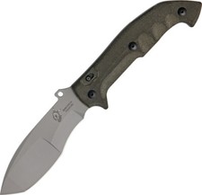 Fox Trakker Meskwaki Lockback Green Micarta Handle N690Co Folding Knife 500 picture