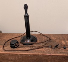 Vintage Western Electric Candlestick Base & 528 Receiver Set Military Markings picture
