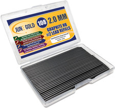 108 Pieces, 2.0 Mm HB #2 Lead Refills, 90 Mm Length, Extra Bold picture