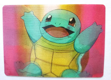 POKEMON SQUIRTLE 1998 LENTICULAR HOLOGRAM CARD VIZ VIDEO PIONEER PIKA-0023D/DVD picture