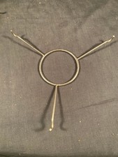 New Aladdin Nickel 10in Shade Oil Lamp TRIPOD Opening for burner 3&1/8