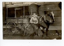R855 Real Photo Postcard RPPC Adams Express Southern Wagon Horse picture