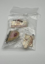 Vintage Sara Lee Mr Turkey Atlanta 1996 Promotional Lapel Pins Lot of 3 picture