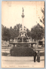 c1910s Valence Fontaine Monumentale Antique Postcard picture
